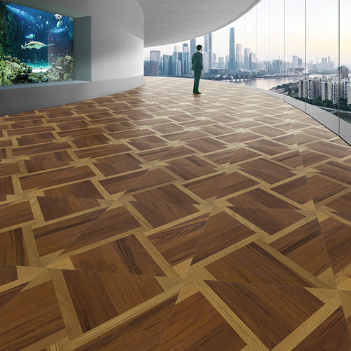 Mehrschichtparkett - Guangzhou - BERTI PAVIMENTI LEGNO - Teakholz / Natureiche / schwimmend