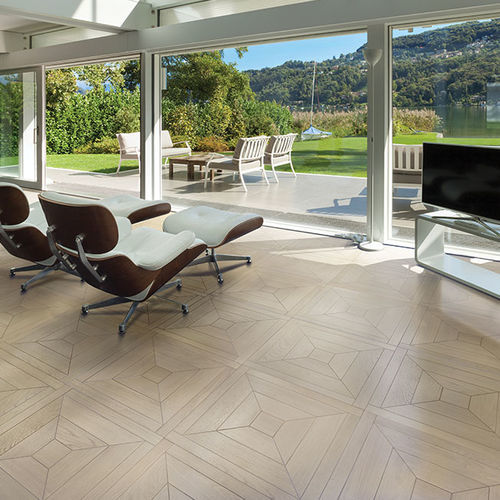 Mehrschichtparkett - Lausanne - BERTI PAVIMENTI LEGNO - gebleichte Eiche / schwimmend / für Privatgebrauch