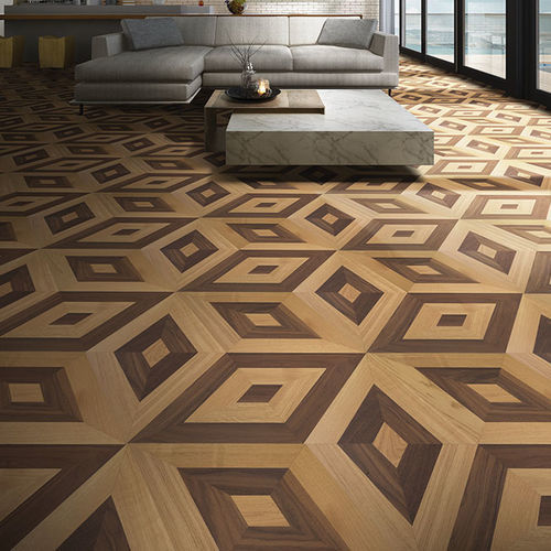Mehrschichtparkett - Miami - BERTI PAVIMENTI LEGNO - Eiche / Nussbaum / schwimmend