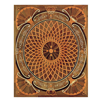 Parkett-Medaillon / Massivholz - Rosi - BERTI PAVIMENTI LEGNO