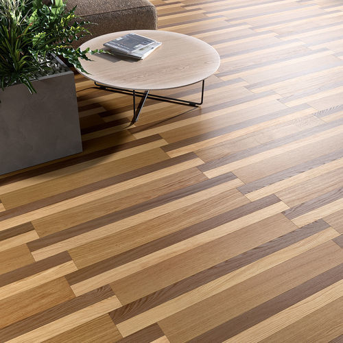 Bodenbelag für Wände geeignet - D-PLANK BROWN WASH - BERTI PAVIMENTI LEGNO - Eiche / für den Innenraum / für professionellen Gebrauch