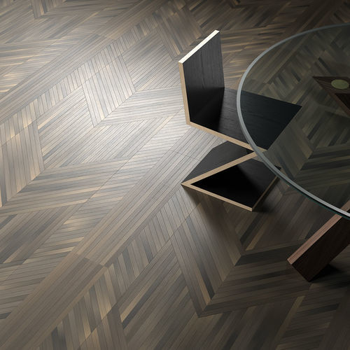 Bodenbelag für Wände geeignet - NEWCHEVRON EBONY - BERTI PAVIMENTI LEGNO - Eiche / für den Innenraum / für professionellen Gebrauch