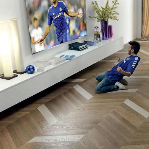 Mehrschichtparkett - STUDIO - BERTI PAVIMENTI LEGNO - massiv / Eiche / Herringbone
