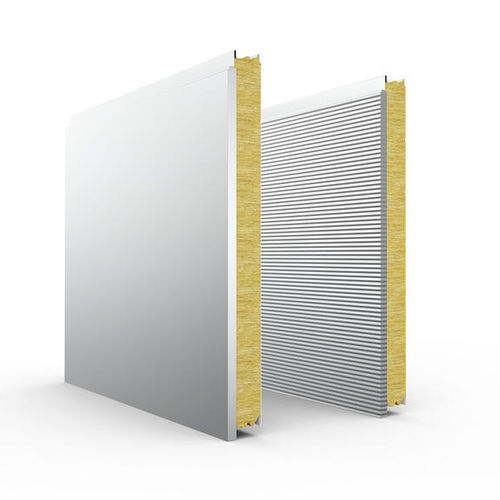 Sandwich-Dämmplatte / für Fassaden - MODULE 4 - ARCELORMITTAL Long - Mineralwollekern