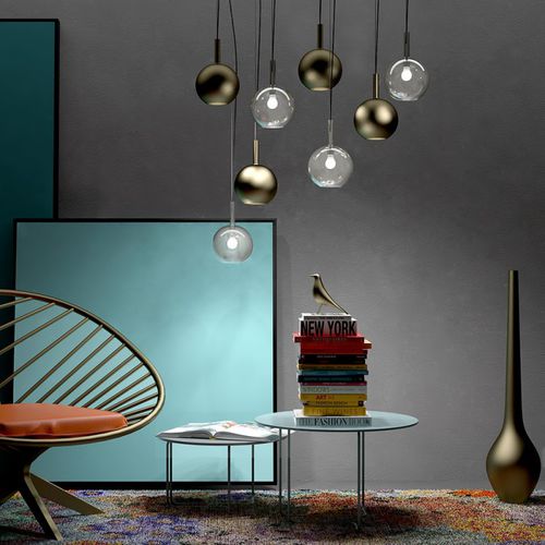 Hängelampe - IDEM - ADRIANI E ROSSI EDIZIONI - Muranoglas / modern / mit Kabel