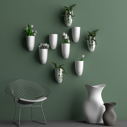 Moderne Vase - KIKIBIO - ADRIANI E ROSSI EDIZIONI - Keramik / wandmontiert