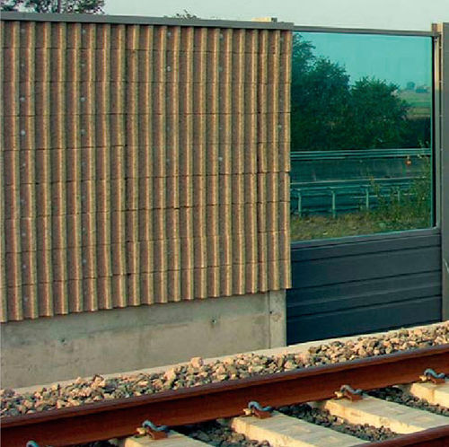 Fertigbau-Lärmschutzwand - S10  - ISOTEX SRL - modular / aus Gasbeton / Holz