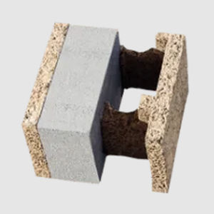 Holzbetonschalungsstein - PASS  - ISOTEX SRL - Néopor® / für tragende Wand / dämmend