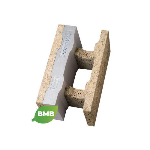 Holzbetonschalungsstein - HDIII 30/7 - ISOTEX SRL - Néopor® / für tragende Wand / dämmend