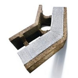 Holzbetonschalungsstein - WITH CORNERS - ISOTEX SRL - Néopor® / für tragende Wand / dämmend