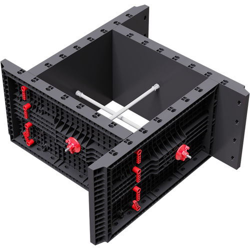 Modulschalung - GEOPANEL STAR - GEOPLAST - ABS / Wand / für Pfeiler