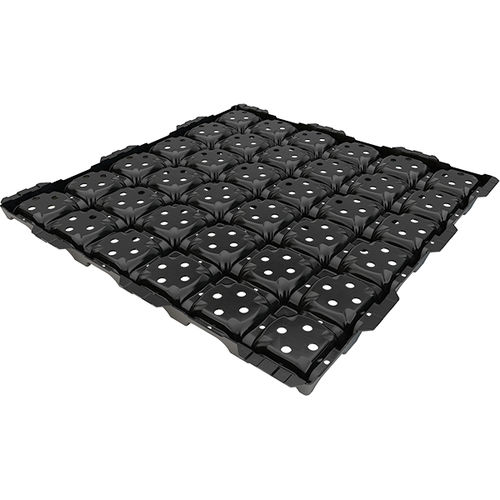 Drainage-Folie / Bossenwerk - DRAINROOF  - GEOPLAST - für Gründachdrainage
