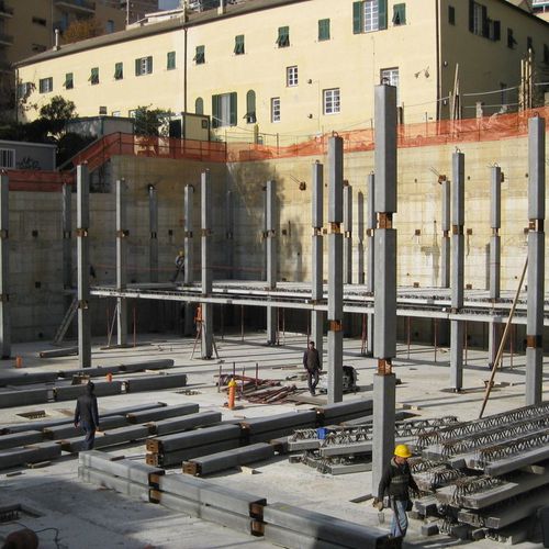 Fertig -Pfeiler / Beton - NPS® PTC® - TECNOSTRUTTURE - NPS SYSTEM® - Stahl / Fertigbau / rund
