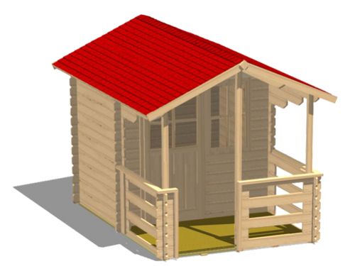 Garten-Blockhaus / Holz - 130291 - LEGNOLANDIA - traditionell