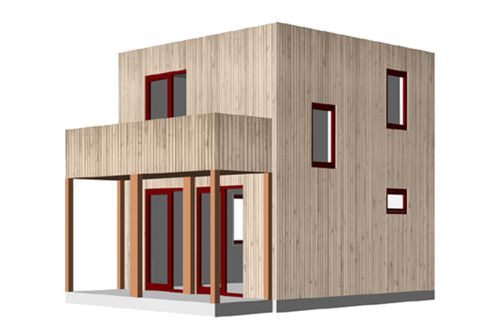 Fertigbauhaus - TH04 - LEGNOLANDIA - umweltfreundlich / modern / 2-Etagen