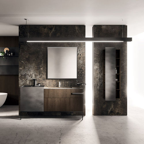 Wandhängender Waschtisch-Unterschrank - LYMPHA_CONCEPT_04 - ALTAMAREA - Metall / modern / ohne Tür