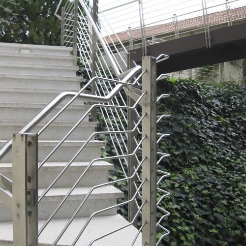 Metallgeländer - steelmura - MURA - mit Stangen / für Außenbereich / für Treppen