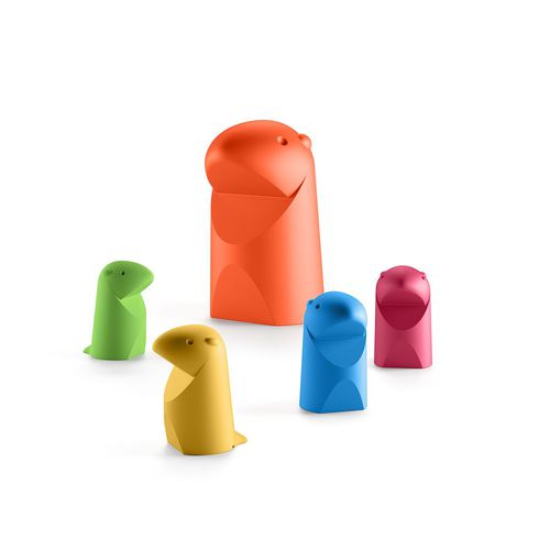Polyethylen-Skulptur - MARMOTTA - PLUSt COLLECTION - freistehend / weiß / blau