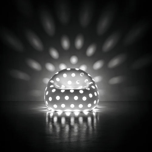 Sessel / originelles Design - AIRBALL - PLUSt COLLECTION - Stoff / Polyethylen / beleuchtet