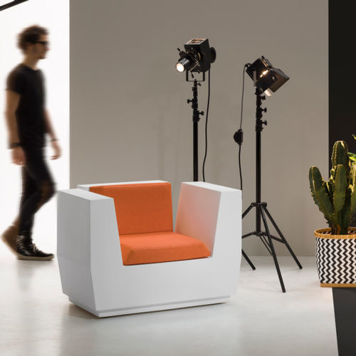 Moderner Sessel - BIG CUT - PLUSt COLLECTION - Stoff / Polyethylen / beleuchtet