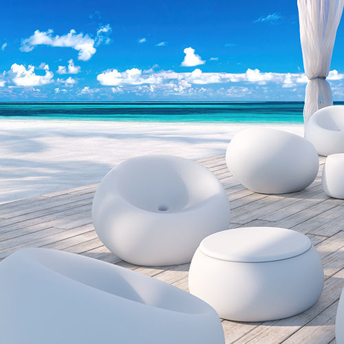Sessel / originelles Design - boom - PLUSt COLLECTION - Polyethylen / Polyethylen / beleuchtet