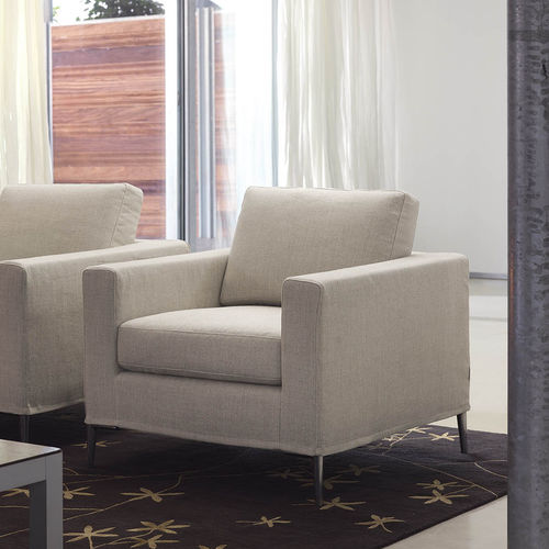 Moderner Sessel - Grace - Milano Bedding - Stoff / Sperrholz / Tanne