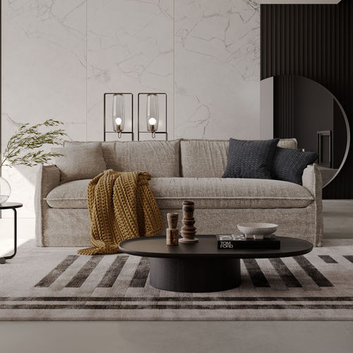 Bettsofa - Clarke Cross - Milano Bedding - modern / Stoff / Leder