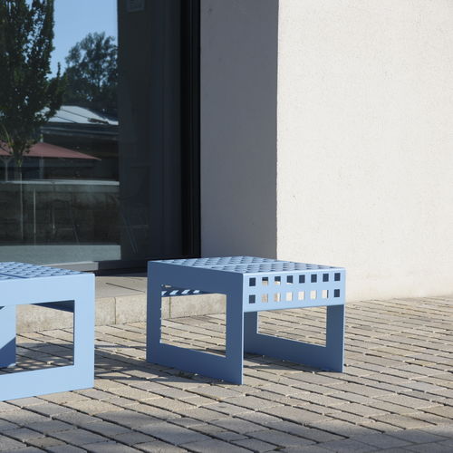 Moderner Hocker - CHALIDOR 300 - BENKERT BÄNKE - Stahl / Gestell aus Edelstahl / ohne Armlehnen
