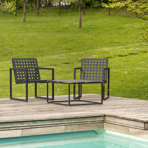 Modernes Lounge-Gartenmöbel - CHALIDOR 600 S - BENKERT BÄNKE - Edelstahl / für Privatgebrauch / für professionellen Einsatz