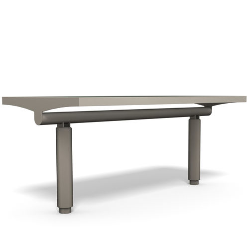 Moderner Picknicktisch - COMFONY 400 - BENKERT BÄNKE - thermolackiertes Aluminium / Gestell aus Edelstahl / rechteckig