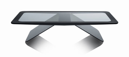 Moderner Couchtisch - VERTIGO - steiner - Glas / rechteckig / für Privatgebrauch