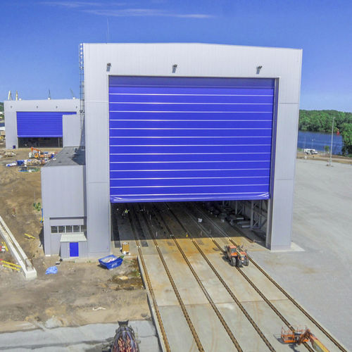 Industrietor für Werft - Champion Door - faltbar / Stoff / windfest