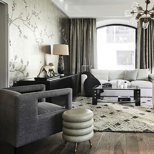Orient-Tapete - ORIENTAL FLOWERS - Misha wallcoverings - Seide / Blumenmotiv / chinesisches Motiv