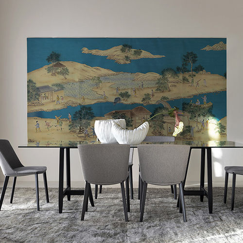 Orient-Tapete - CHINESE VILLAGE - Misha wallcoverings - Seide / Szenen / chinesisches Motiv