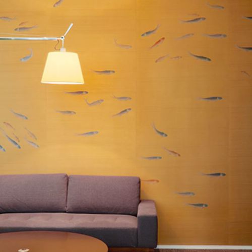 Orient-Tapete - FISH - Misha wallcoverings - Seide / Tiermuster / Tapetenoptik