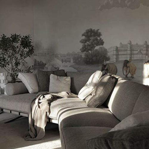 Klassische Tapete - THE TEA ROUTE - Misha wallcoverings - Seide / Naturmotiv / Szenen