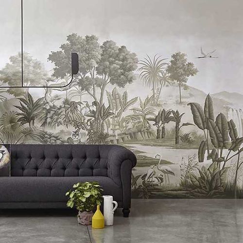 Klassische Tapete - THE SPICE ROUTE - Misha wallcoverings - Seide / Naturmotiv / Panorama
