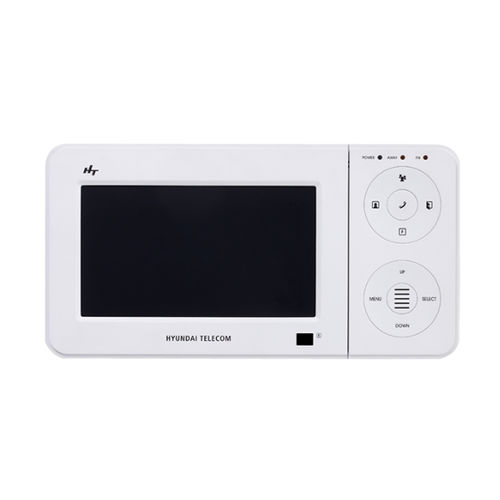 Weiße Video-Türsprechanlage - HAC-E70BA - Hyundai Telecom - für den Innenraum / mit Farbdisplay / mit Freisprecheinrichtung