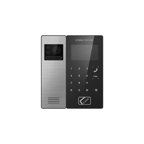 Video-Türsprechanlage / Aluminium - HLF-R1041R - Hyundai Telecom - schwarz / für Außenbereich / für den Innenraum