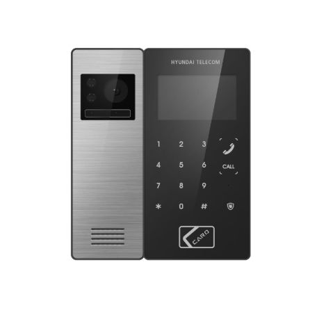 Video-Türsprechanlage / Aluminium - HLF-R1041P - Hyundai Telecom - schwarz / für Außenbereich / für den Innenraum