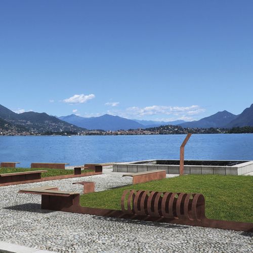 Randstein für Garten - JARDIN - METALCO - für Landschaftsgestaltung / Verbundholz / COR-TEN®-Stahl