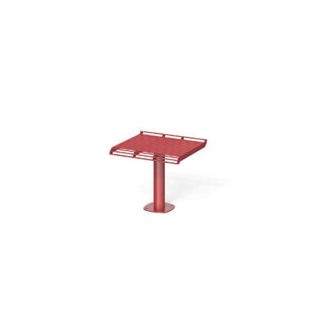Moderner Hocker - BREAK TIME I - METALCO - pulverbeschichteter Stahl / Gestell aus pulverbeschichtetem Stahl / mit Mittelfuß