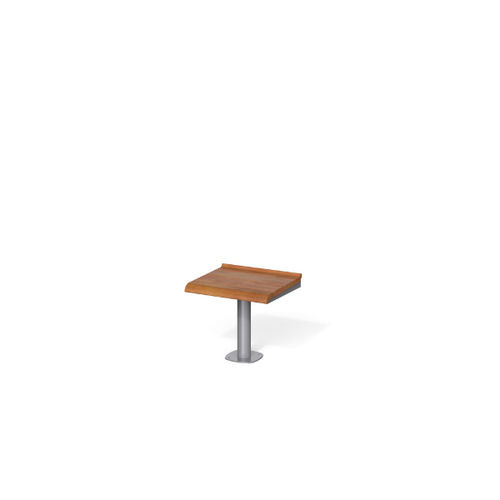 Moderner Hocker - BREAK TIME W - METALCO - Holz / Gestell aus pulverbeschichtetem Stahl / mit Mittelfuß
