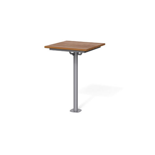Moderner Stehtisch - BREAK TIME TW - METALCO - Holz / Gestell aus Stahl / quadratisch