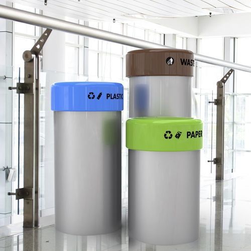 Park-Abfallbehälter - C3 - METALCO - System / galvanisiertem Stahl / pulverbeschichteter Stahl