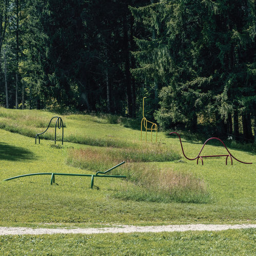 Spielplatzgerät für öffentliche Bereiche - ANIMAL FACTORY - METALCO - pulverbeschichteter Stahl