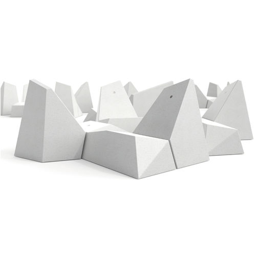 Design-Bank - DIORITE - METALCO - Kunststein / mit Rückenlehne / ohne Rückenlehne