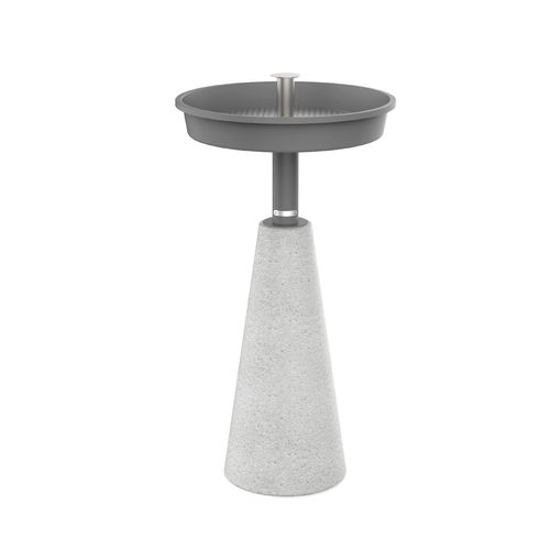 Sockel-Aschenbecher - SAND - METALCO - Kunststein / aus lackiertem Stahl / für den Außenbereich