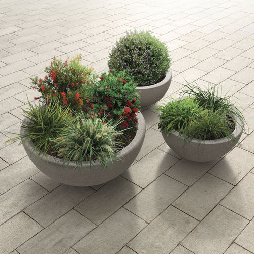 Kunststein-Pflanzkübel - BALL - METALCO - rund / modern / für öffentliche Bereiche