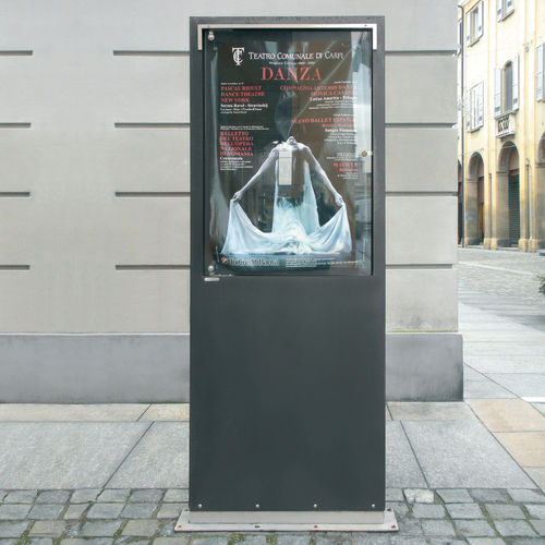 Stele zur Beschilderung - ICARO - METALCO - Werbe / doppelseitig / für Außenbereich